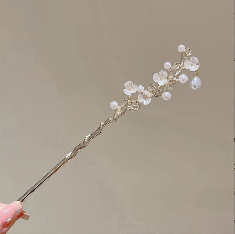 kawaiies-softtoys-plushies-kawaii-plush-Elegant Bamboo Flower Chinese Style Hair Pin Accessories Plum Blossom 