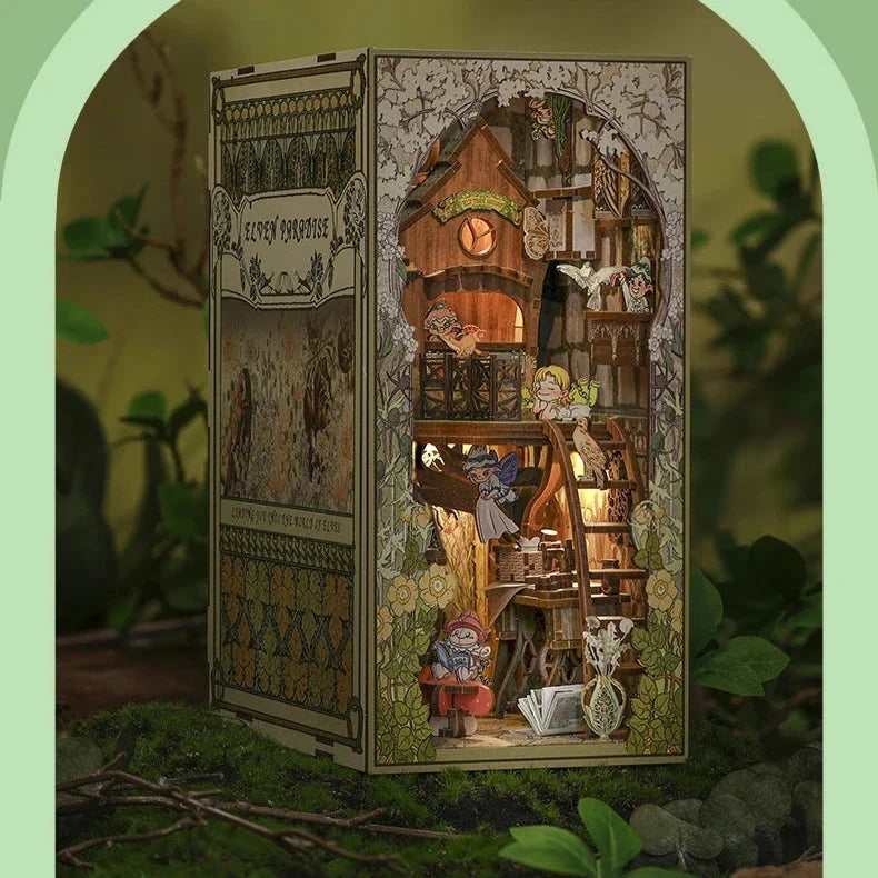 kawaiies-softtoys-plushies-kawaii-plush-Elven Paradise Wooden Bookshelf Nook Kit Wooden Kit 