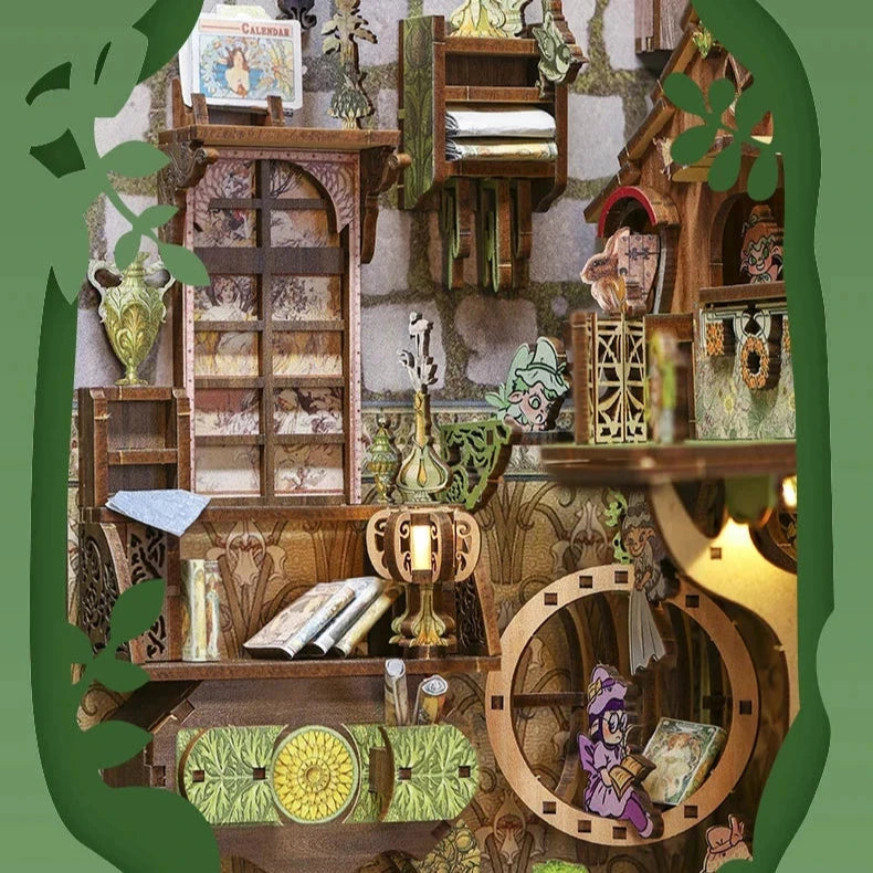kawaiies-softtoys-plushies-kawaii-plush-Elven Paradise Wooden Bookshelf Nook Kit Wooden Kit 