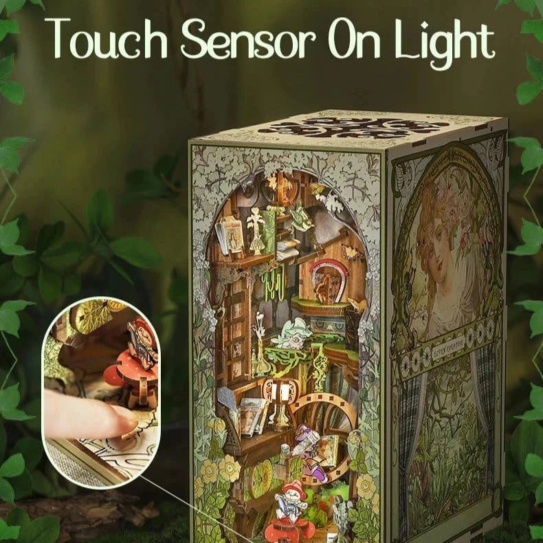 kawaiies-softtoys-plushies-kawaii-plush-Elven Paradise Wooden Bookshelf Nook Kit Wooden Kit 