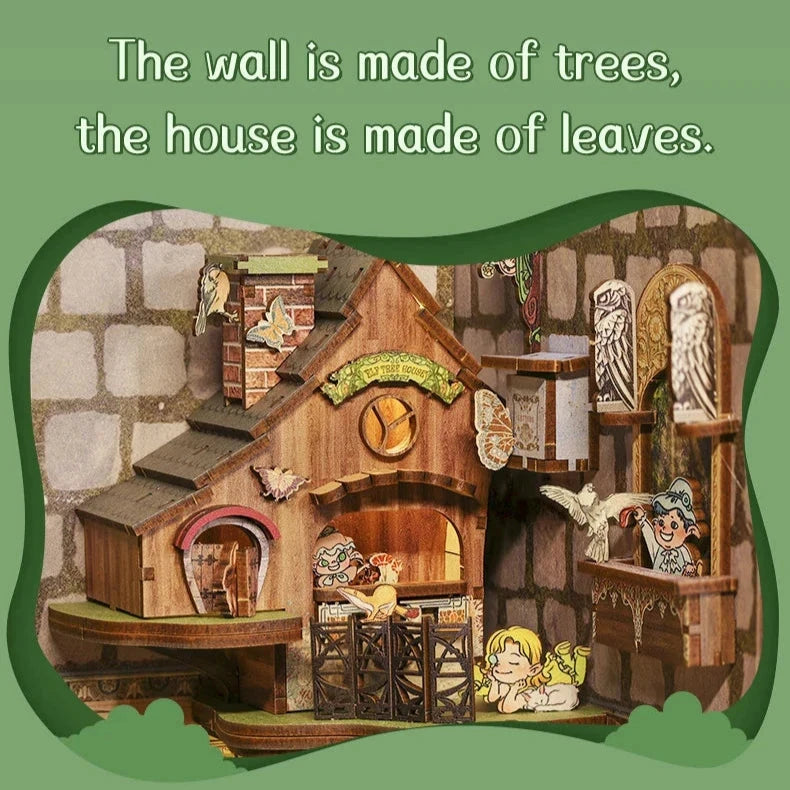 kawaiies-softtoys-plushies-kawaii-plush-Elven Paradise Wooden Bookshelf Nook Kit Wooden Kit 
