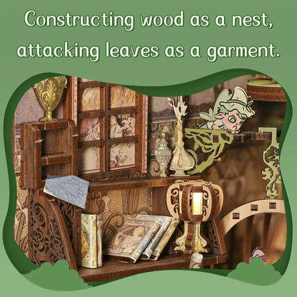 kawaiies-softtoys-plushies-kawaii-plush-Elven Paradise Wooden Bookshelf Nook Kit Wooden Kit 