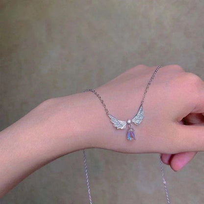 kawaiies-softtoys-plushies-kawaii-plush-Fearless Angel Wings Pendant Necklace Jewelry 