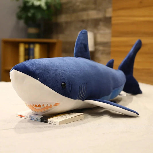 kawaiies-softtoys-plushies-kawaii-plush-Finley the Great White Shark Plush Soft toy Blue 23in / 60cm 