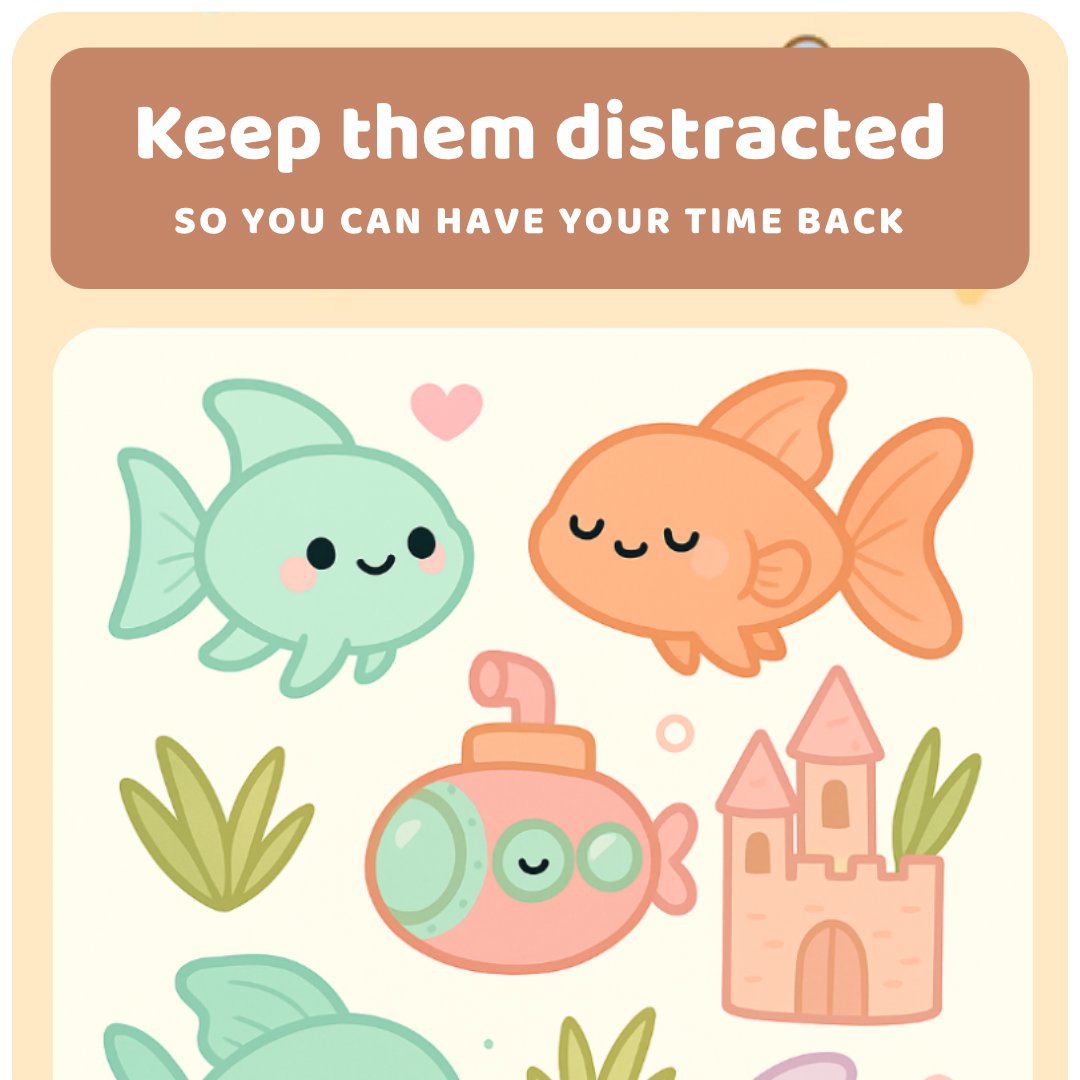 kawaiies-softtoys-plushies-kawaii-plush-Fish Tank Cut & Glue Activity – Kawaii Printable Craft for Kids (35 Pages) Cut & Glue 