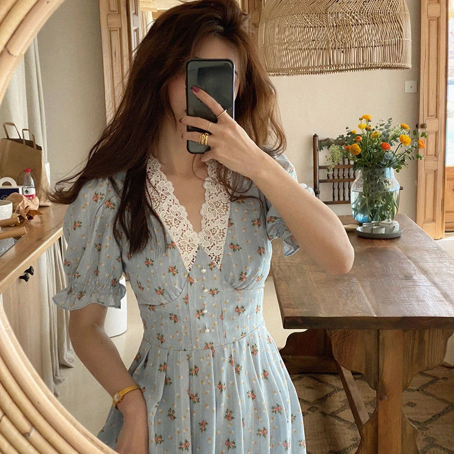 kawaiies-softtoys-plushies-kawaii-plush-Floral Vintage Lace Cottage Dress Apparel 