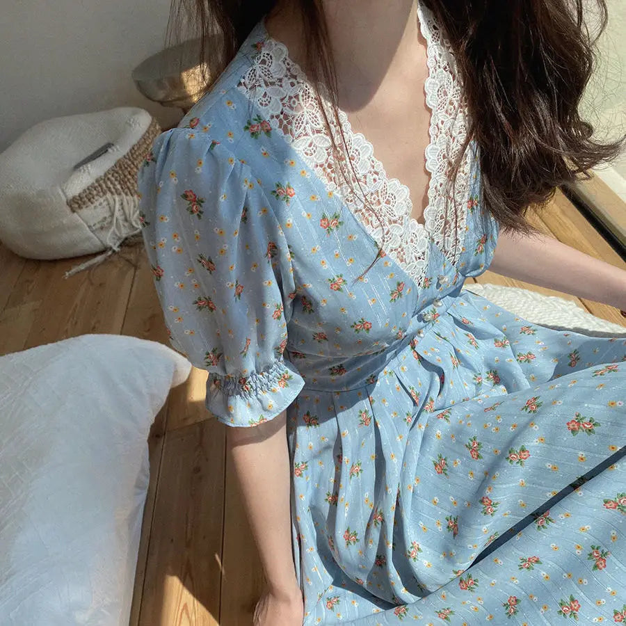 kawaiies-softtoys-plushies-kawaii-plush-Floral Vintage Lace Cottage Dress Apparel 
