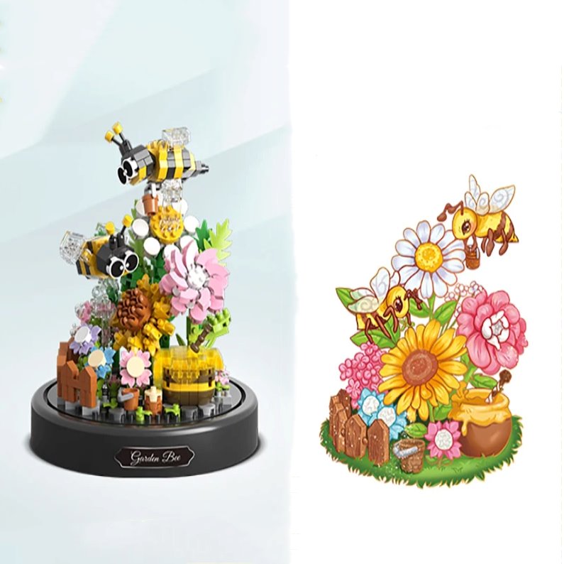 kawaiies-softtoys-plushies-kawaii-plush-Flowers Insects Butterfly Bee Nano Building Blocks Build it 