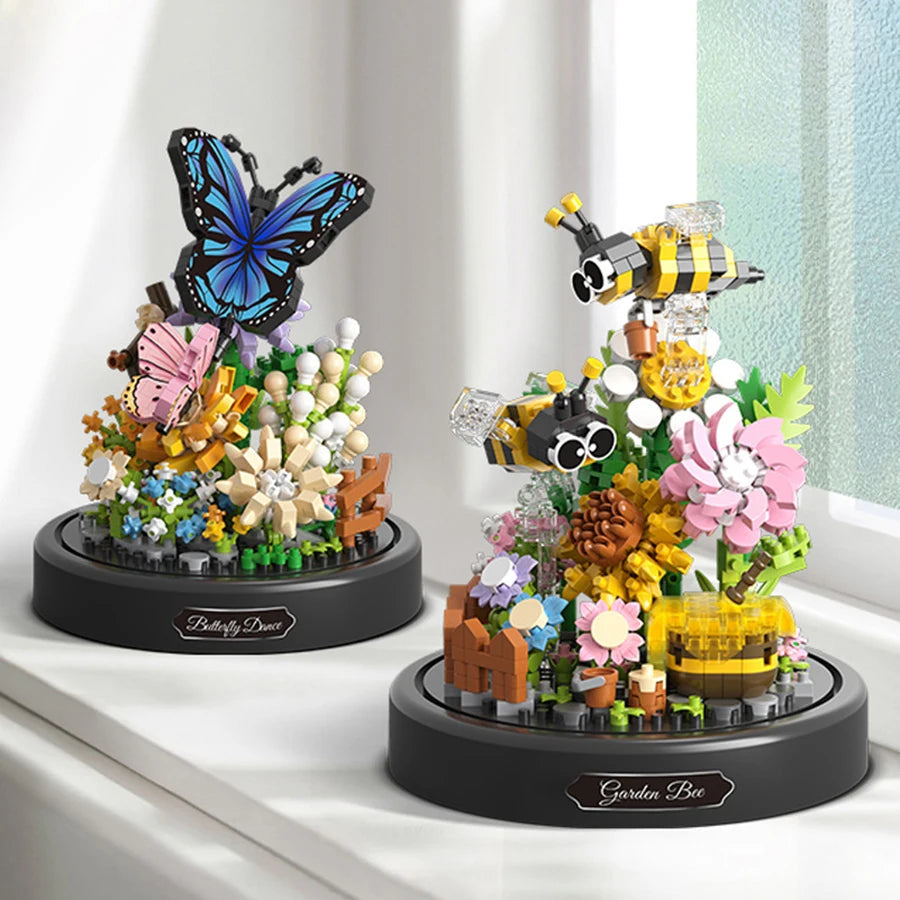 kawaiies-softtoys-plushies-kawaii-plush-Flowers Insects Butterfly Bee Nano Building Blocks Build it 