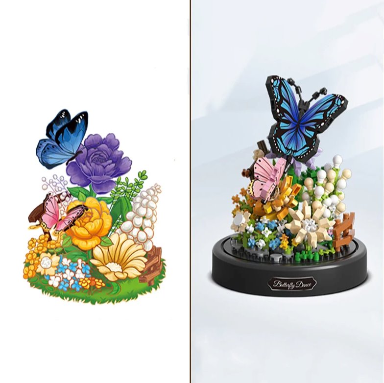 kawaiies-softtoys-plushies-kawaii-plush-Flowers Insects Butterfly Bee Nano Building Blocks Build it 