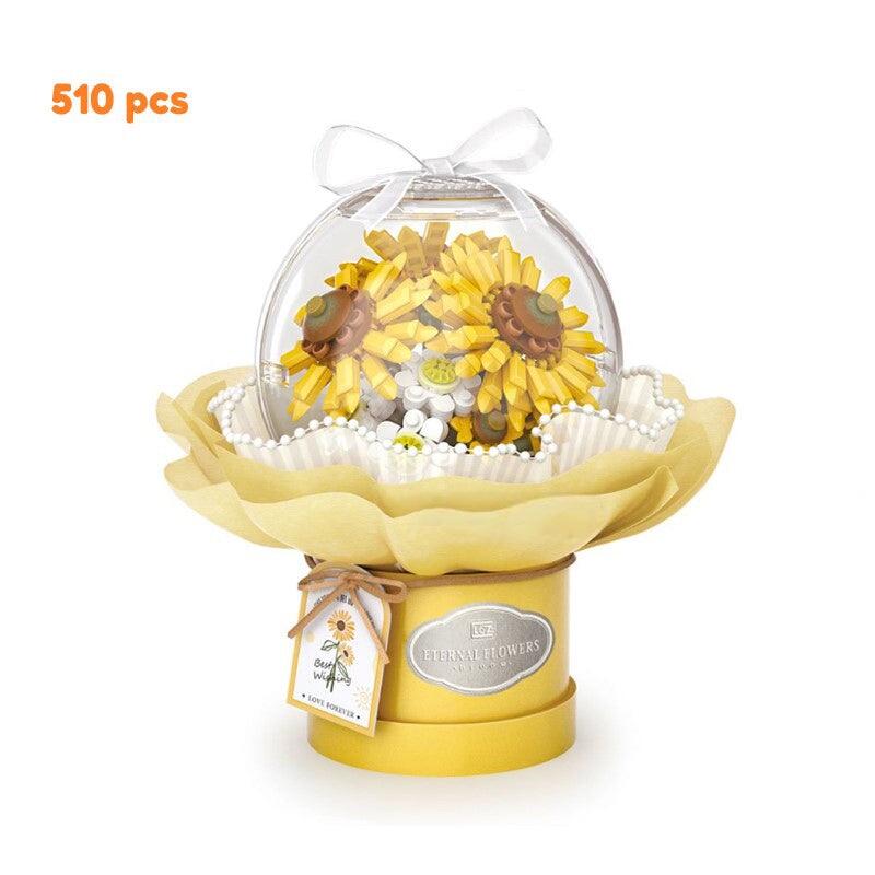 kawaiies-softtoys-plushies-kawaii-plush-Flowers with Love Light Up Nano Building Set Build it Yellow 