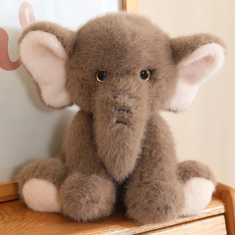 kawaiies-softtoys-plushies-kawaii-plush-Fluffy Adorable Elephant Plushies Soft toy Brown 20cm 