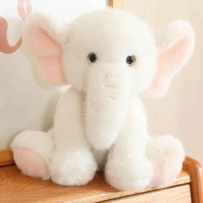 kawaiies-softtoys-plushies-kawaii-plush-Fluffy Adorable Elephant Plushies Soft toy White 20cm 