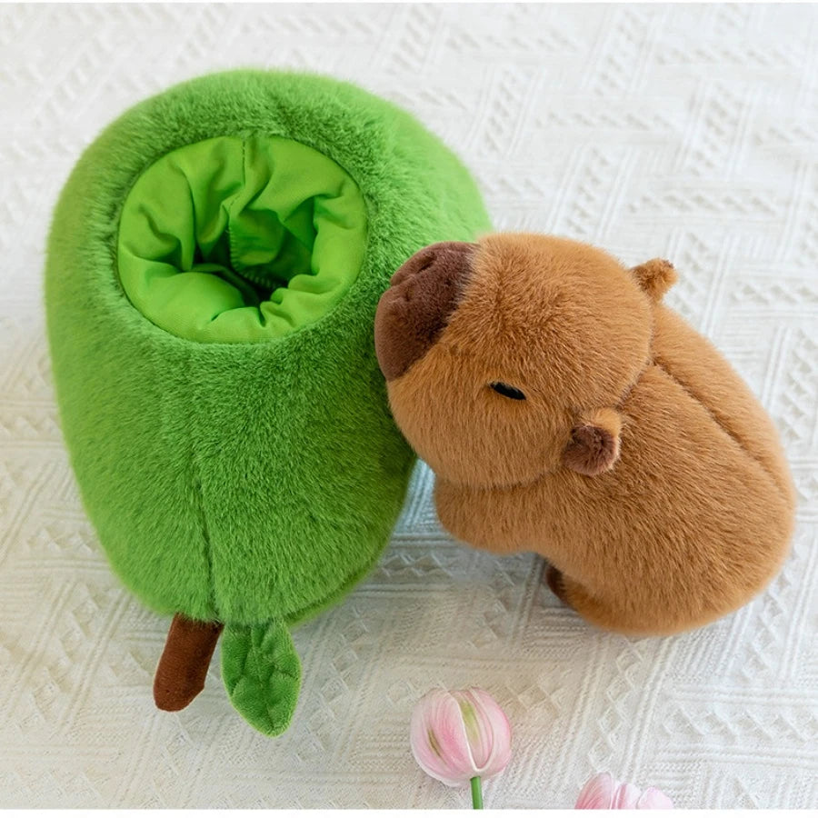 kawaiies-softtoys-plushies-kawaii-plush-Fluffy Avocado Capybara Plushie Soft toy 