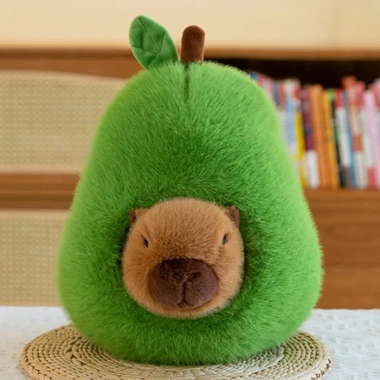 kawaiies-softtoys-plushies-kawaii-plush-Fluffy Avocado Capybara Plushie Soft toy 