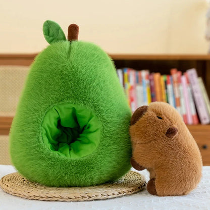 kawaiies-softtoys-plushies-kawaii-plush-Fluffy Avocado Capybara Plushie Soft toy 