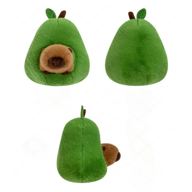 kawaiies-softtoys-plushies-kawaii-plush-Fluffy Avocado Capybara Plushie Soft toy 