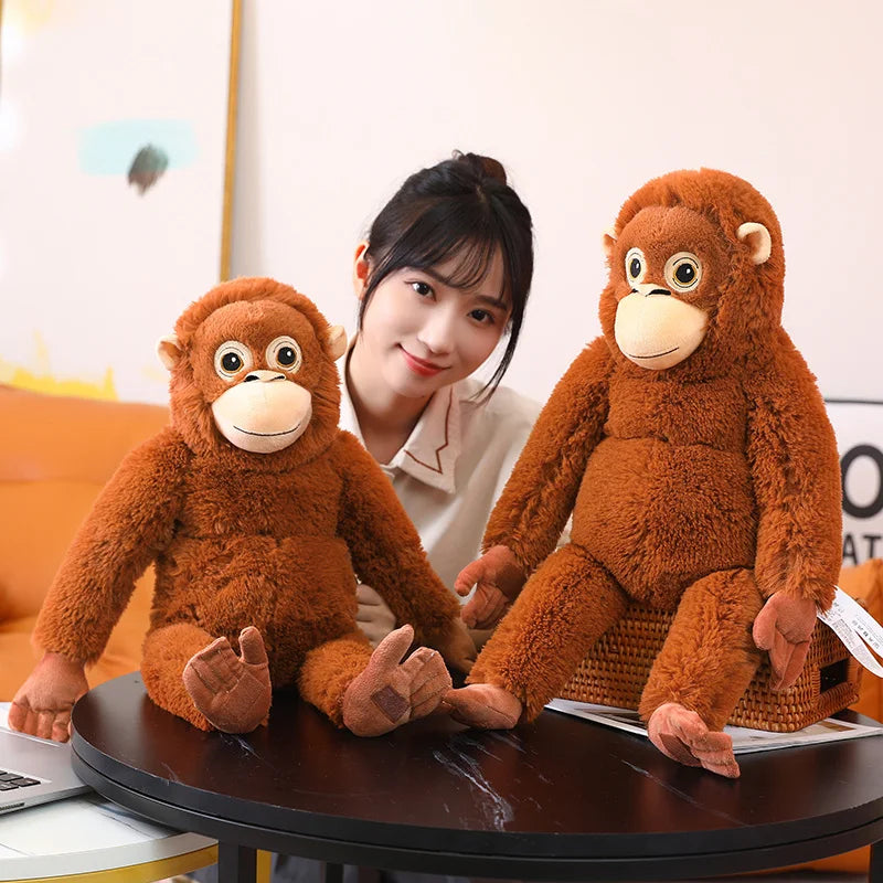 Fluffy Baby Orangutan Monkey Plushie Kawaiies