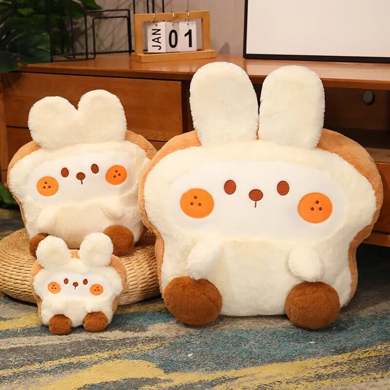 kawaiies-softtoys-plushies-kawaii-plush-Fluffy Bunny Dog Chicken Toastie Bread Plushie Soft toy 