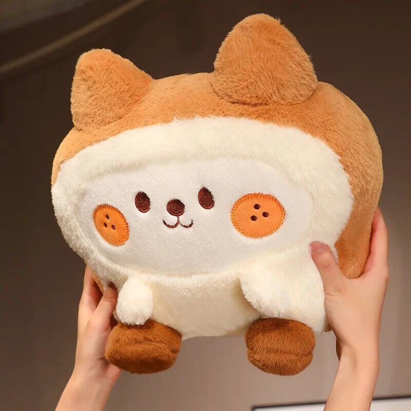 kawaiies-softtoys-plushies-kawaii-plush-Fluffy Bunny Dog Chicken Toastie Bread Plushie Soft toy 