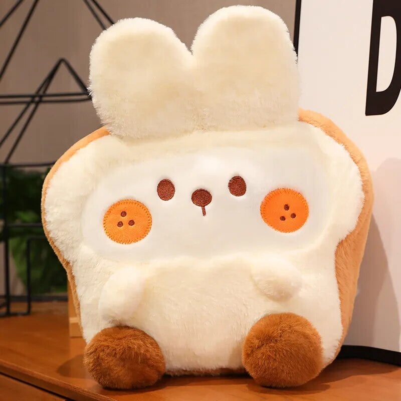 kawaiies-softtoys-plushies-kawaii-plush-Fluffy Bunny Dog Chicken Toastie Bread Plushie Soft toy Bunny 8in / 20cm 