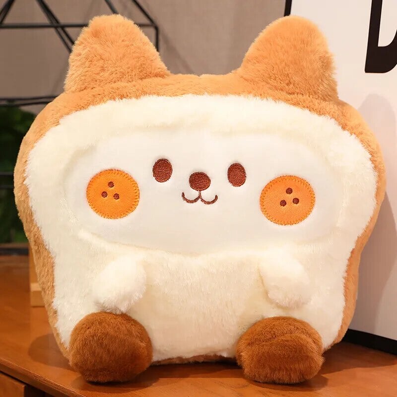 kawaiies-softtoys-plushies-kawaii-plush-Fluffy Bunny Dog Chicken Toastie Bread Plushie Soft toy Dog 8in / 20cm 