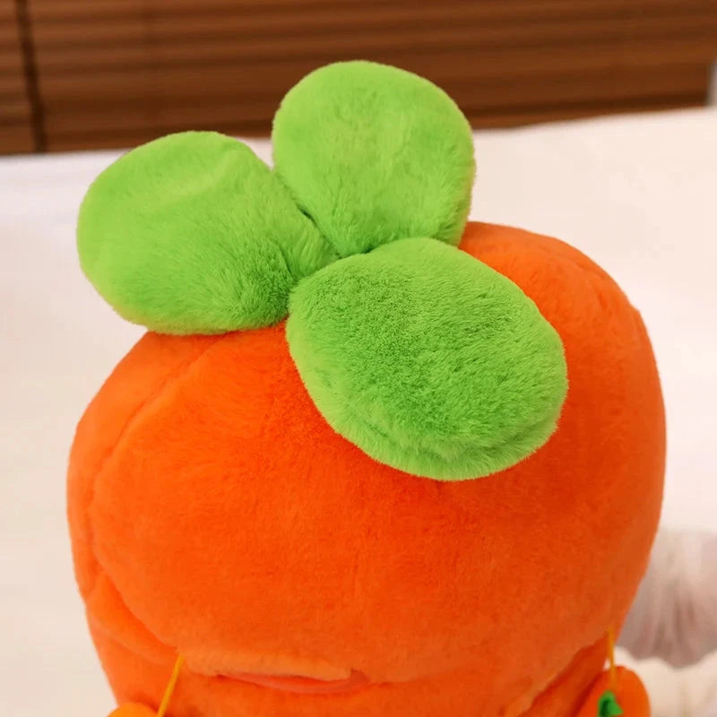 kawaiies-softtoys-plushies-kawaii-plush-Fluffy Carrot Plushie with Mini Hanging Carrots Soft toy 