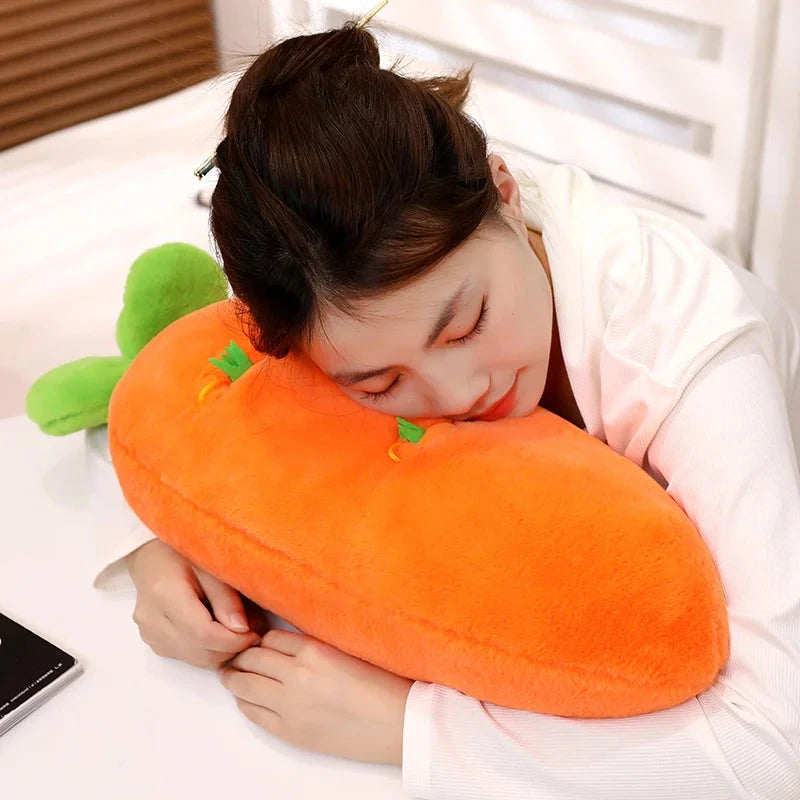 kawaiies-softtoys-plushies-kawaii-plush-Fluffy Carrot Plushie with Mini Hanging Carrots Soft toy 