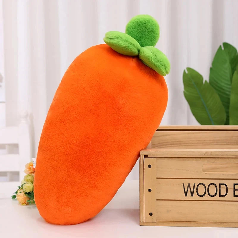 kawaiies-softtoys-plushies-kawaii-plush-Fluffy Carrot Plushie with Mini Hanging Carrots Soft toy 