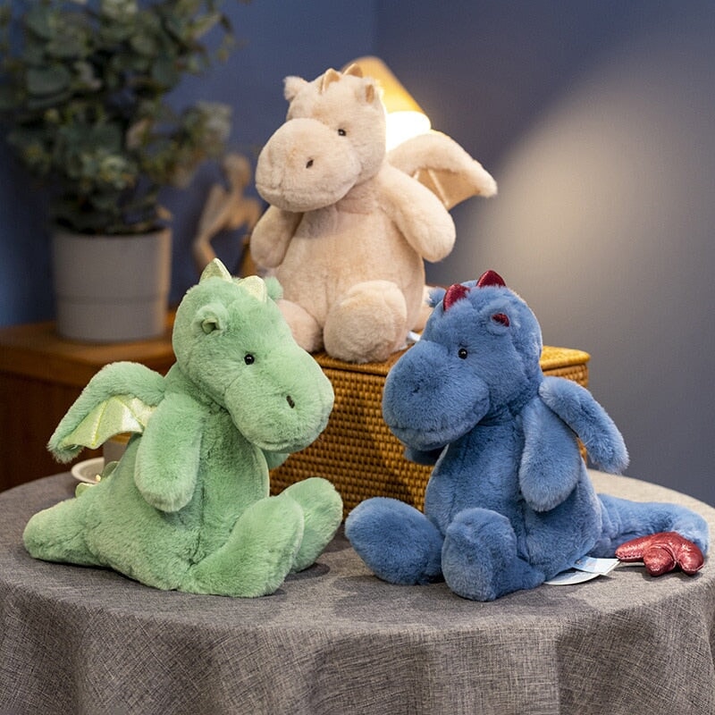 kawaiies-softtoys-plushies-kawaii-plush-Fluffy Chonky Sitting Dragon Family Plushies | NEW Soft toy 