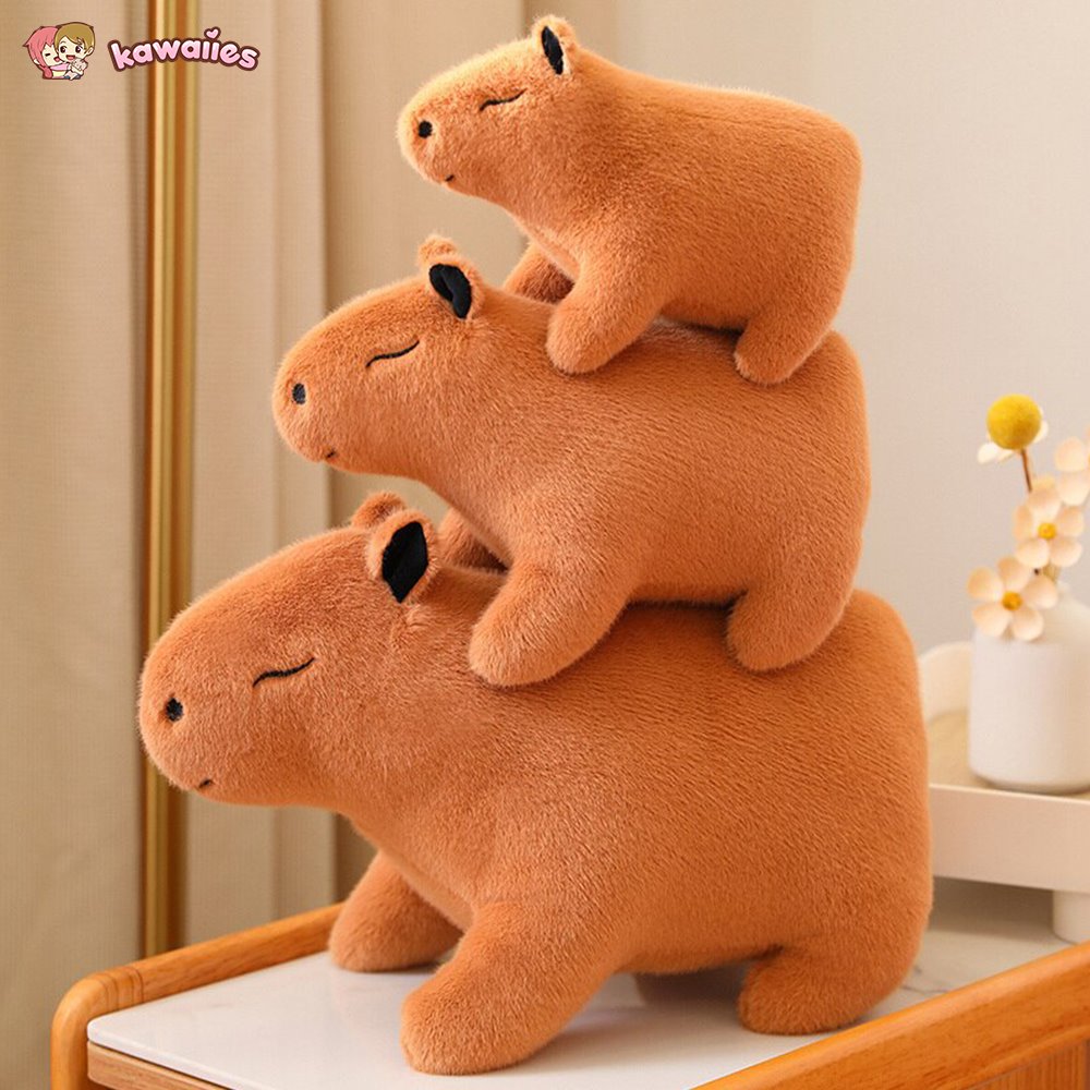 kawaiies-softtoys-plushies-kawaii-plush-Fluffy Cute Capybara Plushie Soft toy 