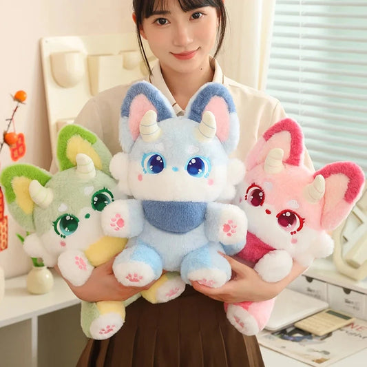 kawaiies-softtoys-plushies-kawaii-plush-Fluffy Dreamy Horned Fox Plushies Soft toy 