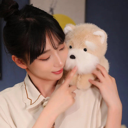 kawaiies-softtoys-plushies-kawaii-plush-Fluffy Gray Biege Schnauzer Dog Plushie Soft toy 