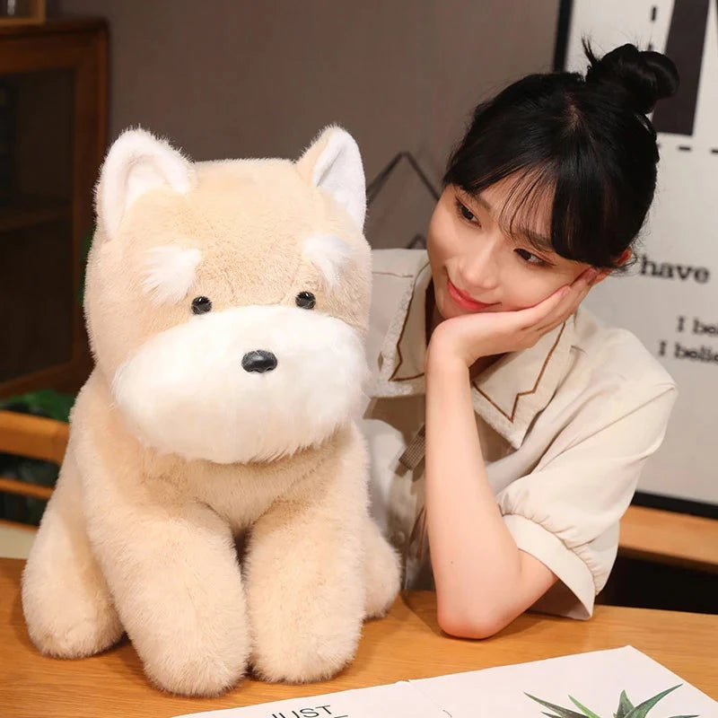 kawaiies-softtoys-plushies-kawaii-plush-Fluffy Gray Biege Schnauzer Dog Plushie Soft toy 