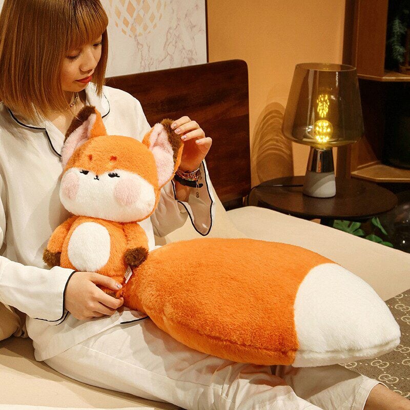kawaiies-softtoys-plushies-kawaii-plush-Fluffy Huge Tail Kawaii Fox Plushies Soft toy 