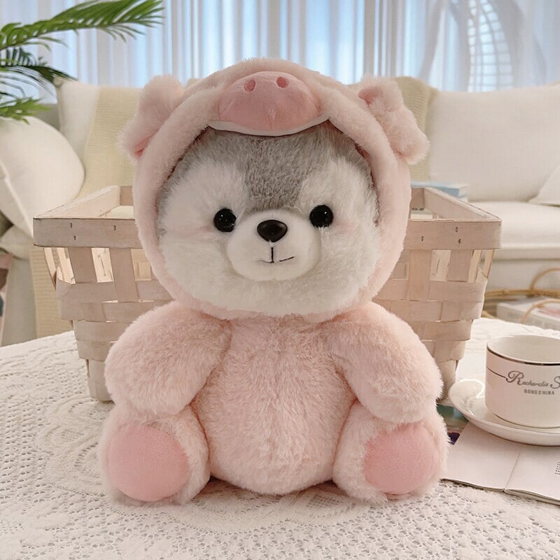 kawaiies-softtoys-plushies-kawaii-plush-Fluffy Husky Plushie Squad | NEW Soft toy Pig 20cm 