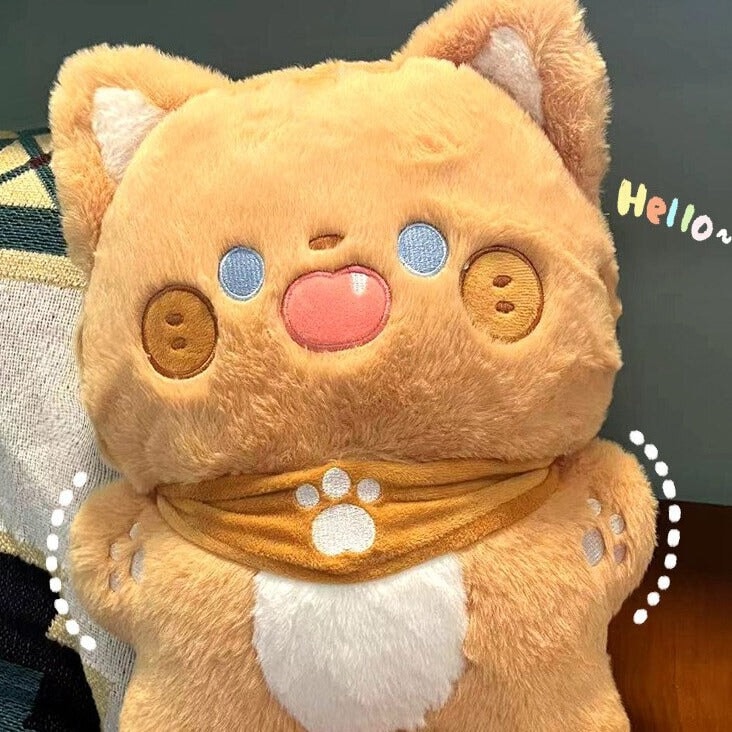 kawaiies-softtoys-plushies-kawaii-plush-Fluffy Kawaii Cat Squad Plushies Soft toy Ginger 