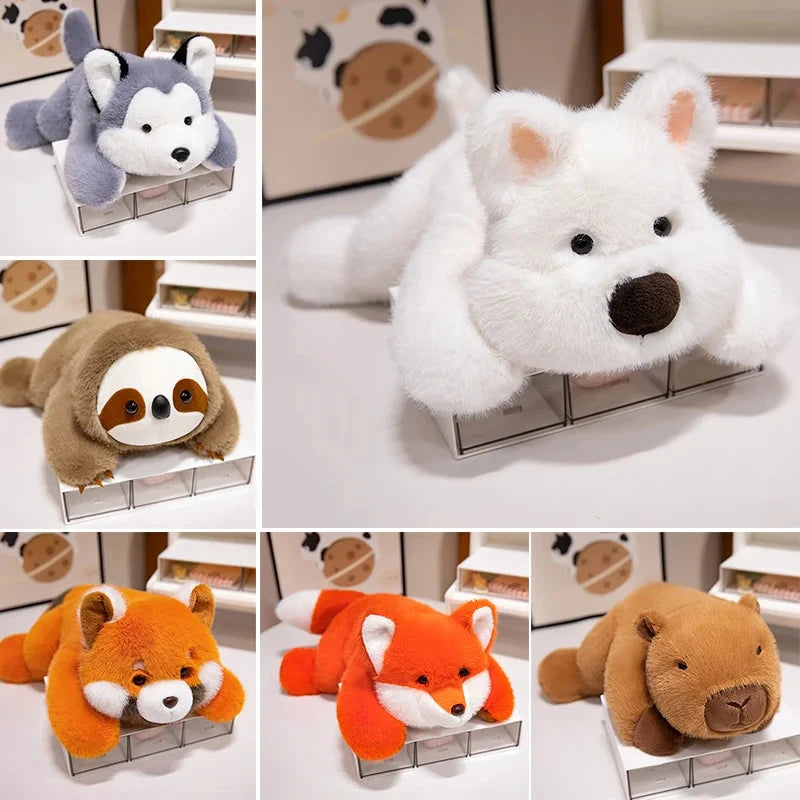 Fluffy Laying Animal Family Plushies Kawaiies fluffy-laying-animal-family-plushies-kawaiies