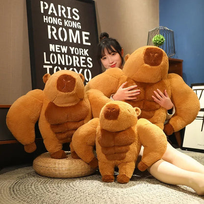 kawaiies-softtoys-plushies-kawaii-plush-Fluffy Muscular Capybara Plush Soft toy 