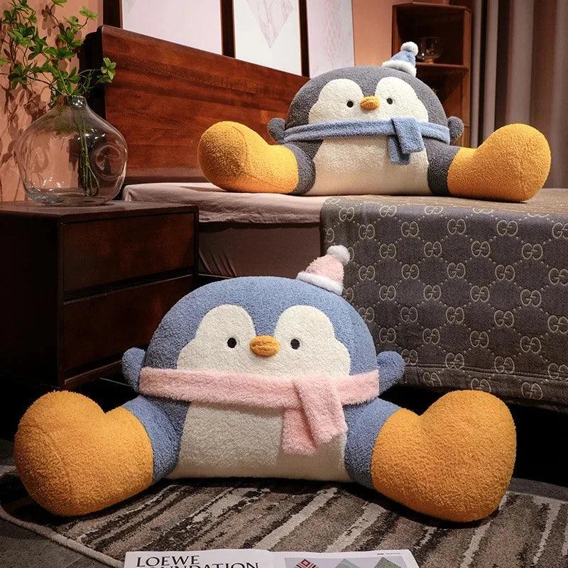 kawaiies-softtoys-plushies-kawaii-plush-Fluffy Penguin Backrest Cushion Pillow Seat Soft toy 