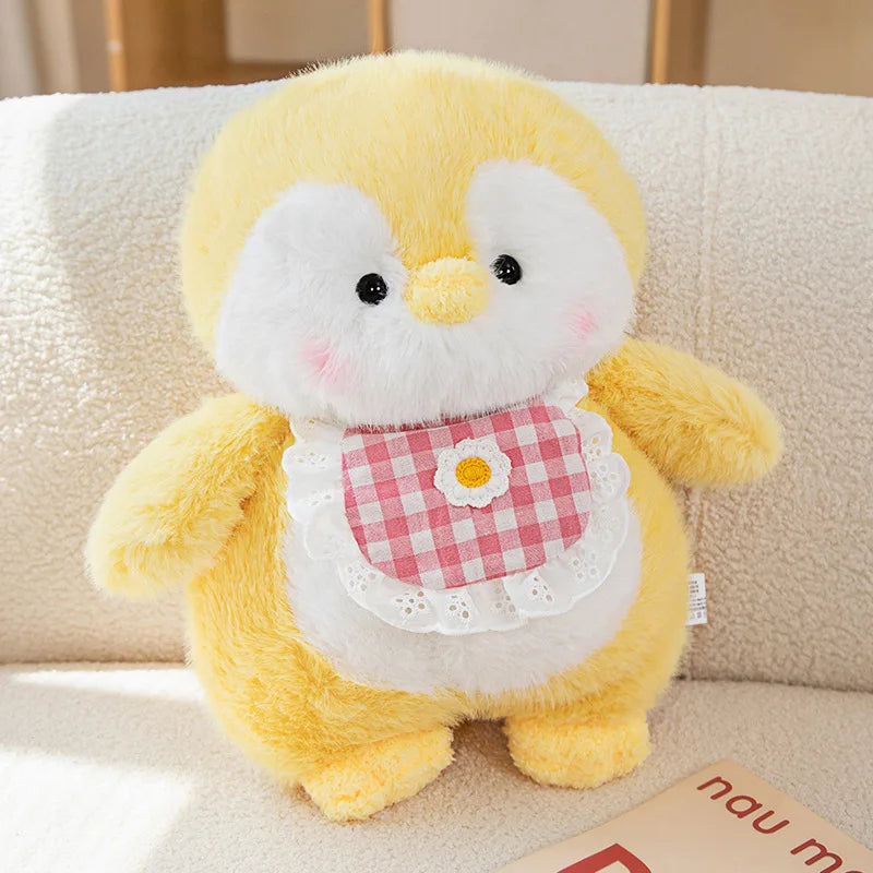 kawaiies-softtoys-plushies-kawaii-plush-Fluffy Penguin Squad Plushies with Bib Soft toy Yellow 4in / 11cm (Pendant) 