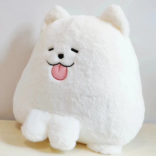kawaiies-softtoys-plushies-kawaii-plush-Fluffy White Samoyed Puppy Plushie Soft toy 14in / 38cm 