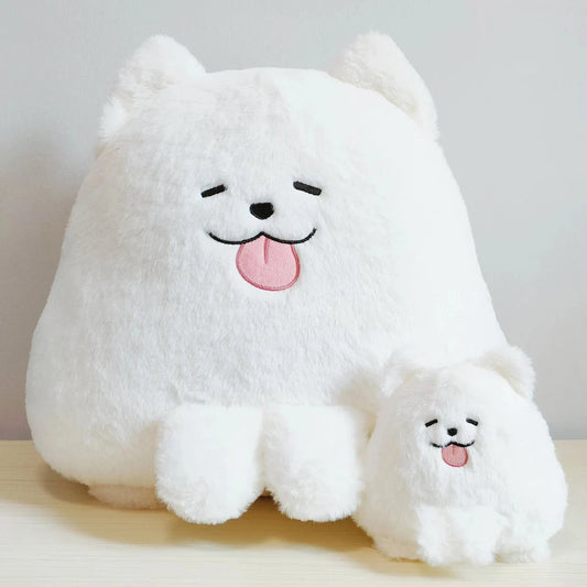 kawaiies-softtoys-plushies-kawaii-plush-Fluffy White Samoyed Puppy Plushie Soft toy 