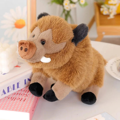 kawaiies-softtoys-plushies-kawaii-plush-Fluffy Wild Boar Plushie Soft Toy Soft toy Dark Brown 25cm 