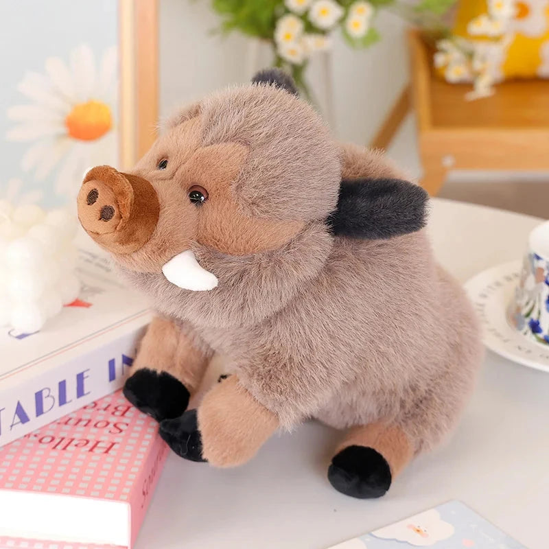 kawaiies-softtoys-plushies-kawaii-plush-Fluffy Wild Boar Plushie Soft Toy Soft toy Light Brown 25cm 