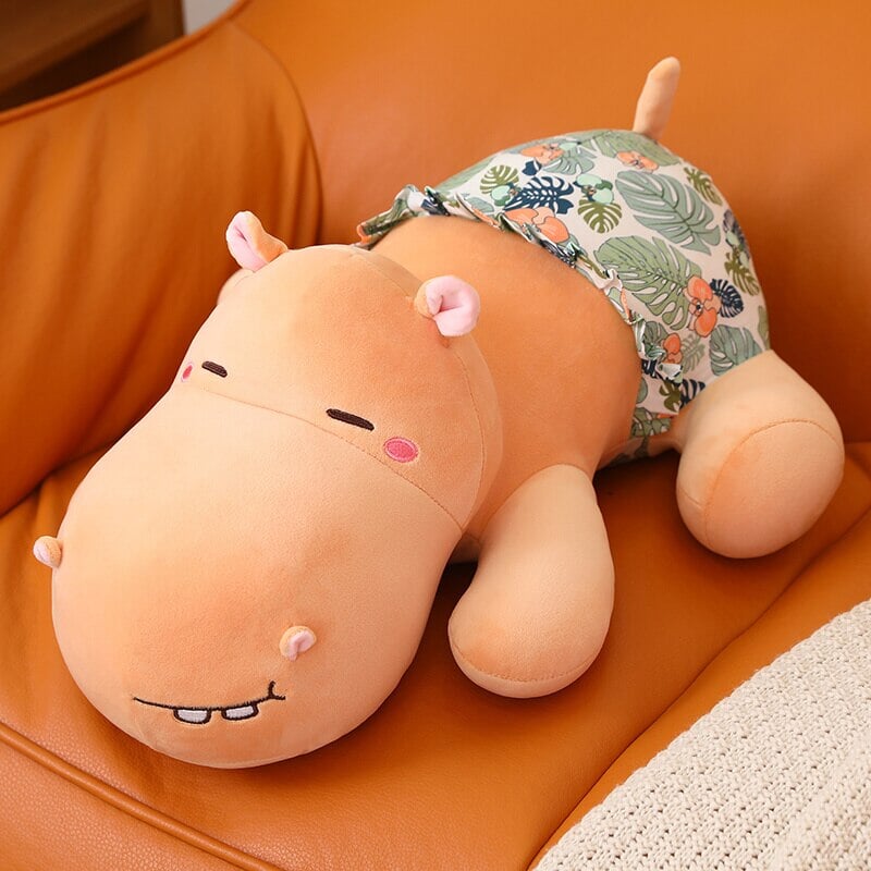 kawaiies-softtoys-plushies-kawaii-plush-Flumpy the Goofy Hippo Plushies | NEW Soft toy Orange 40cm 
