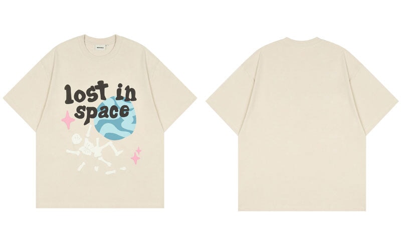 kawaiies-softtoys-plushies-kawaii-plush-Foam Print Lost in Space Skeleton Tee Tops 