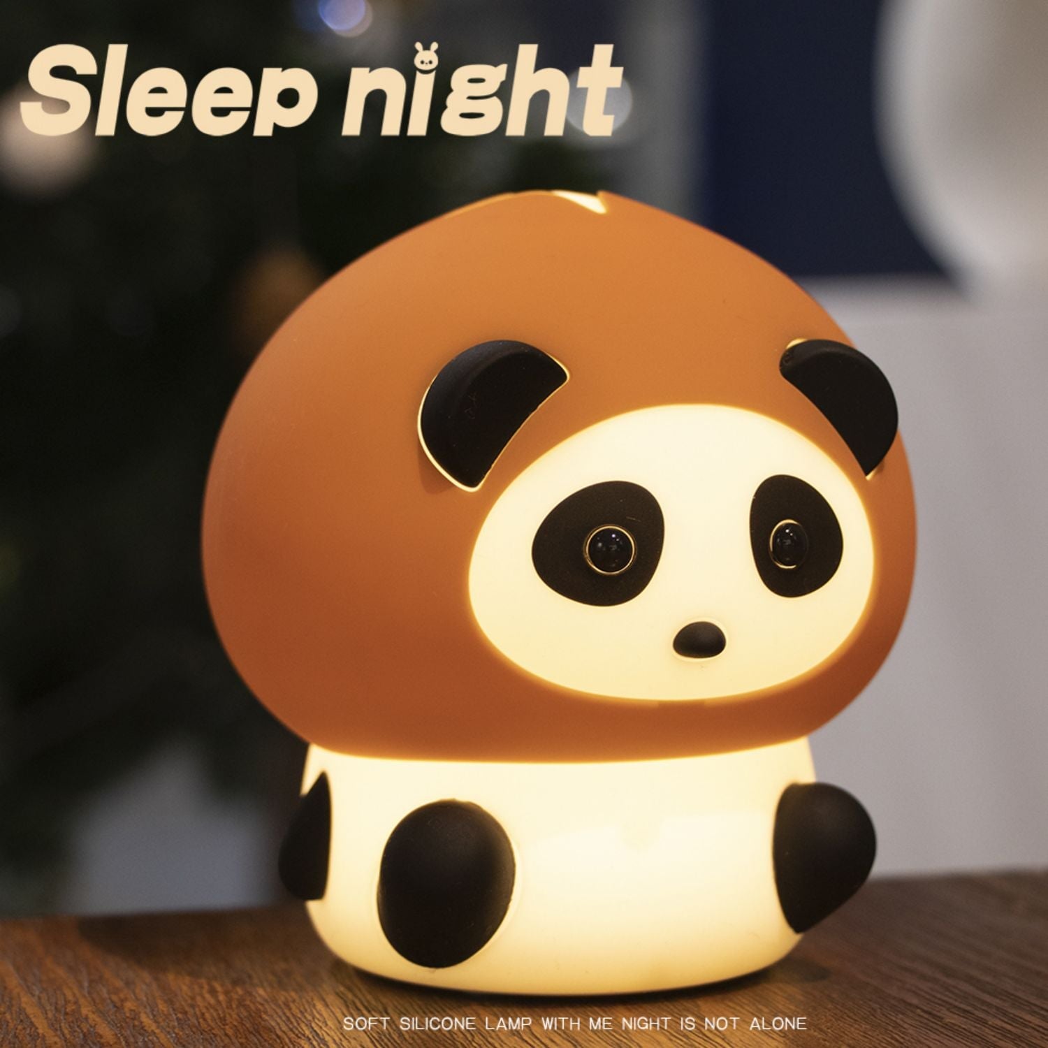 kawaiies-softtoys-plushies-kawaii-plush-Forest Friends LED Night Light Collection Home Decor Chestnut Panda 