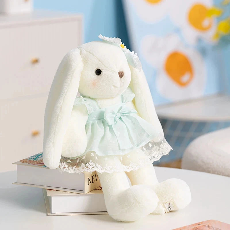 kawaiies-softtoys-plushies-kawaii-plush-Fuwawa the White Bunny Plush Soft toy Green 40cm 