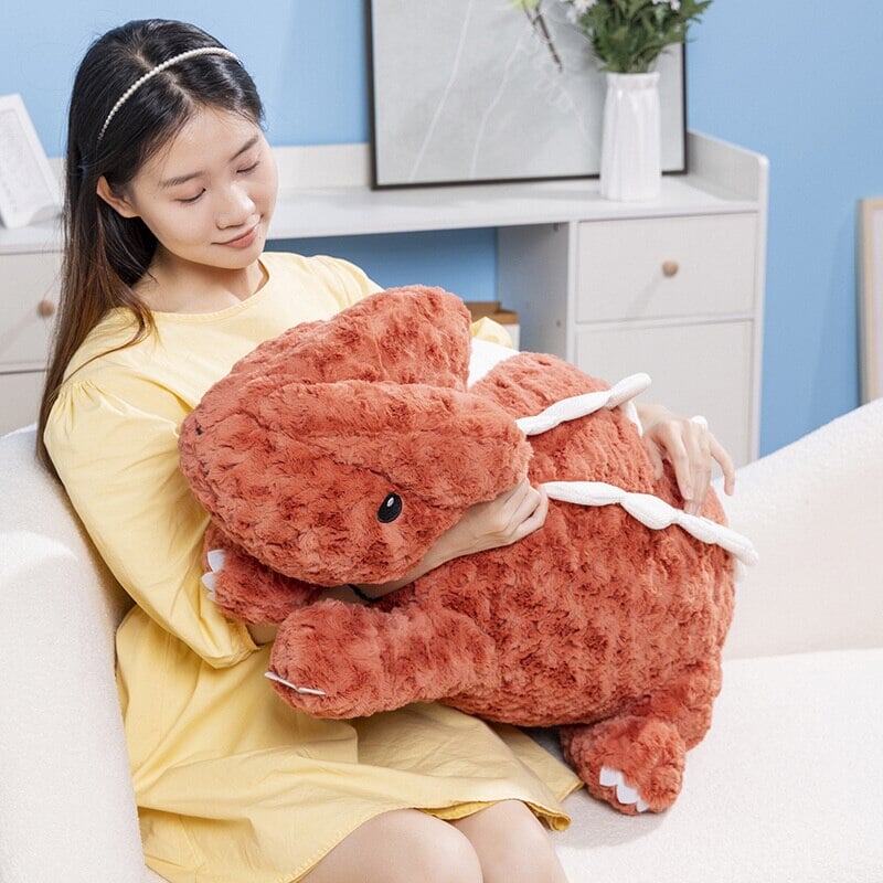 kawaiies-softtoys-plushies-kawaii-plush-Fuzzy Cute Pink Red Lizard Plushies Soft toy 
